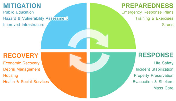 Image result for disaster management cycle