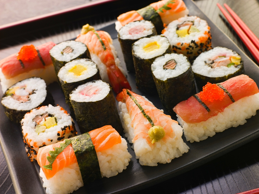 Открытки с суши, девочки открытки