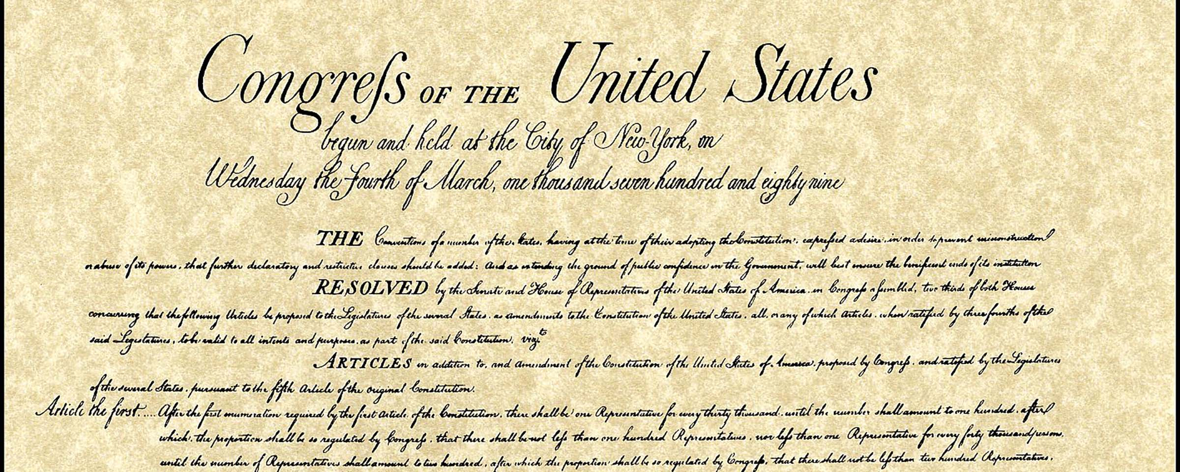 Билль сша. The Bill of rights. Билль о правах США оригинал. Первая поправка к Конституции США. Bill of rights in 1791.