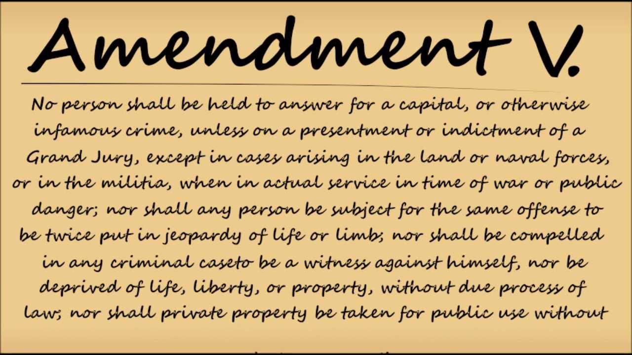 5th Amendment.