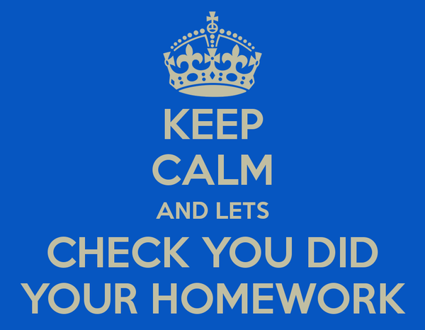 Checking homework