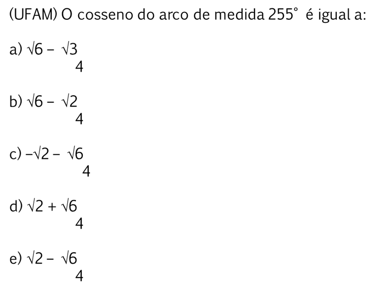 Determine O Valor De A Sen 105 Cos 105
