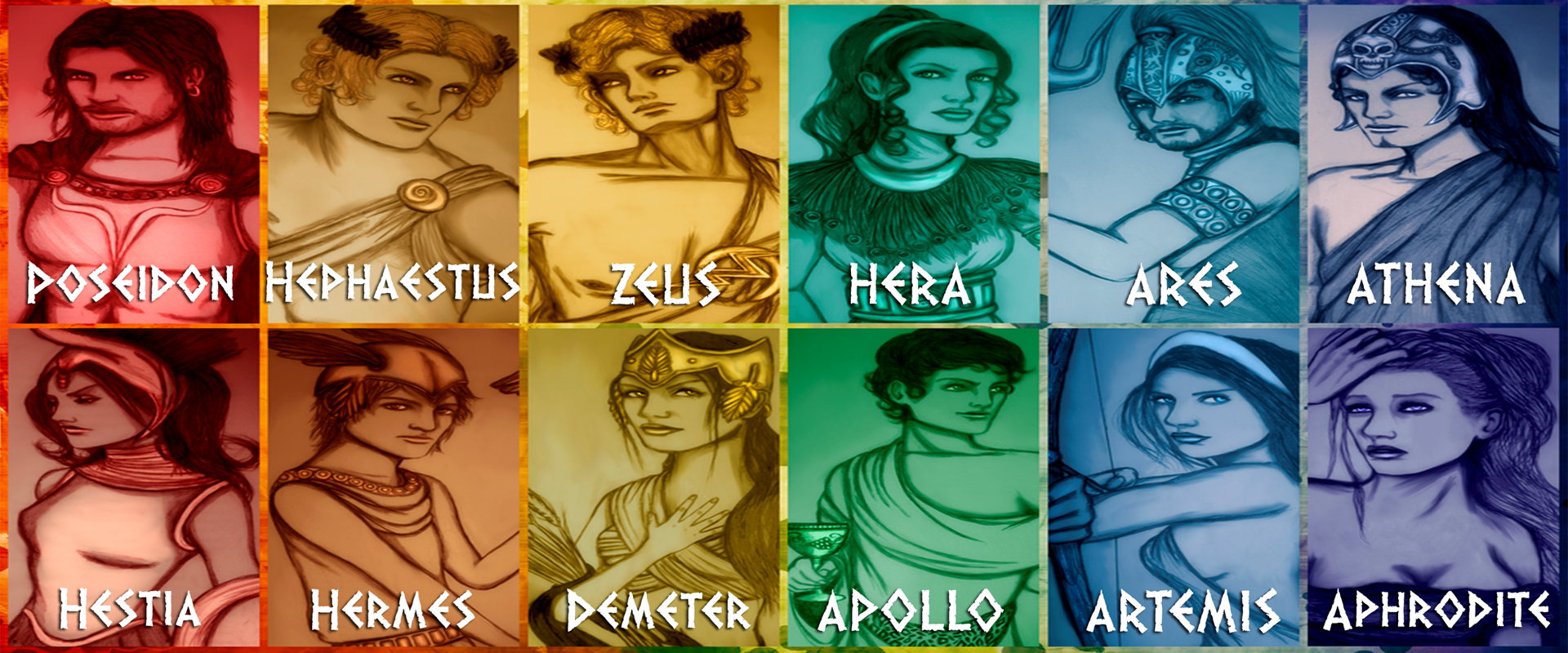 Greek Gods And Goddesses Colors