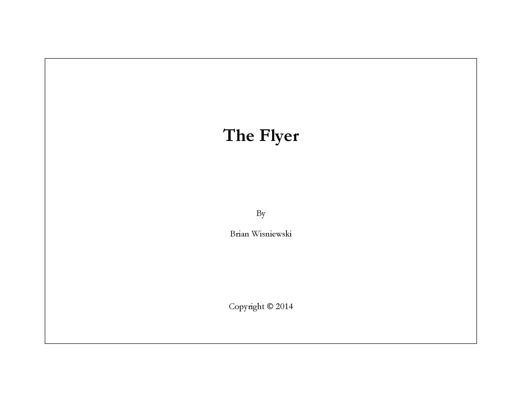 The Flyer - chapter 1 at emaze Presentation