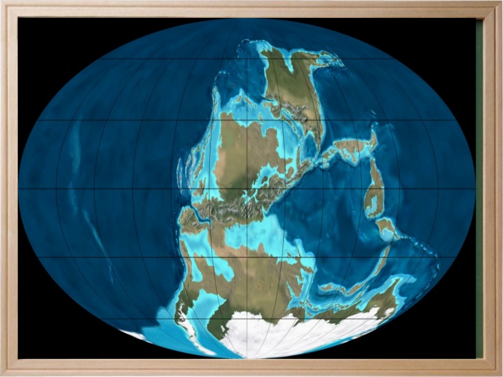 Карта земли миллионы лет назад