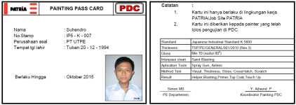 Welder Id Card