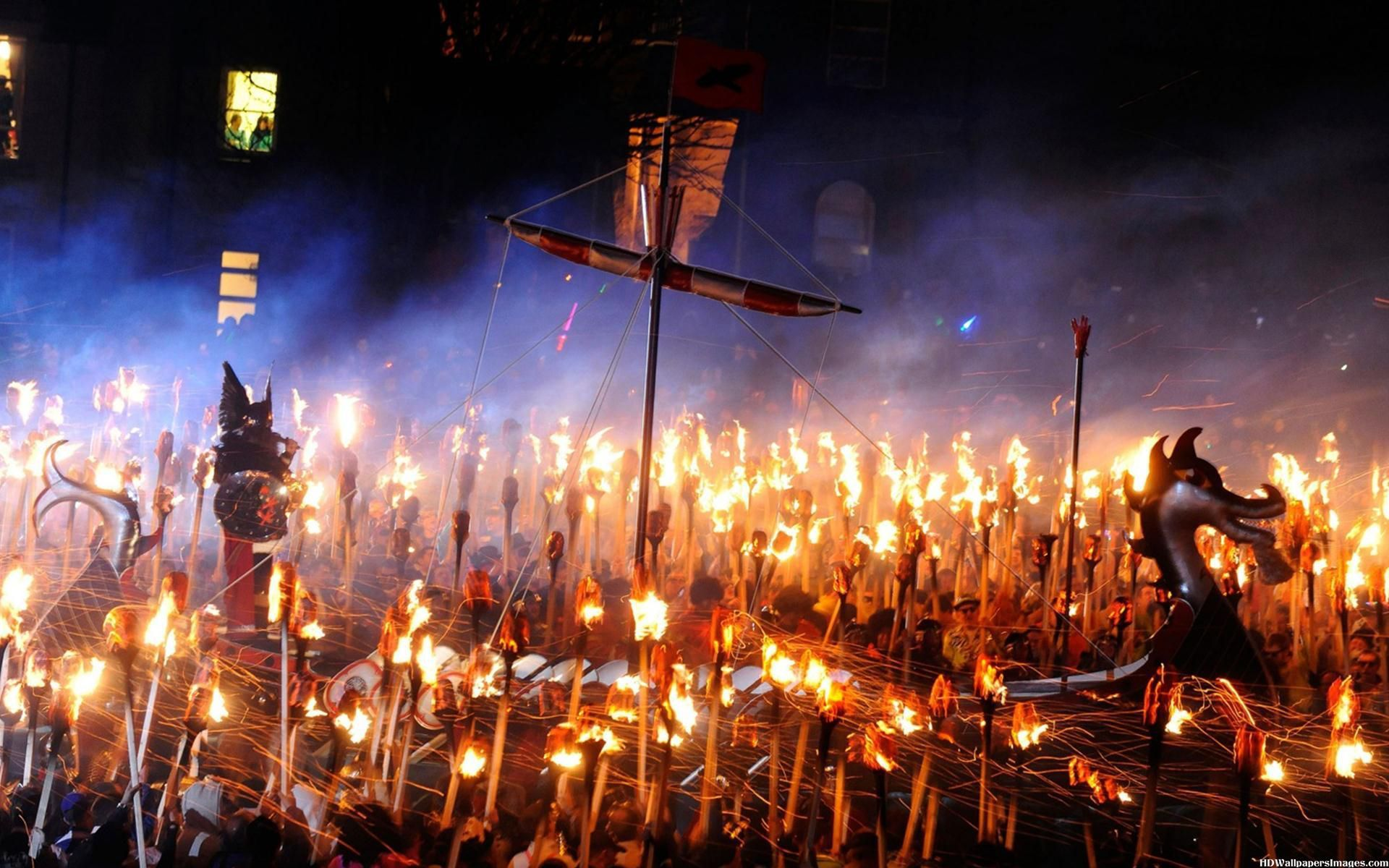 up helly aa fire at emaze Presentation