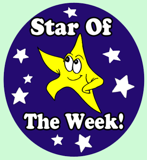 Star student. Star of the week. Star of the week Award. Star of the week poster.