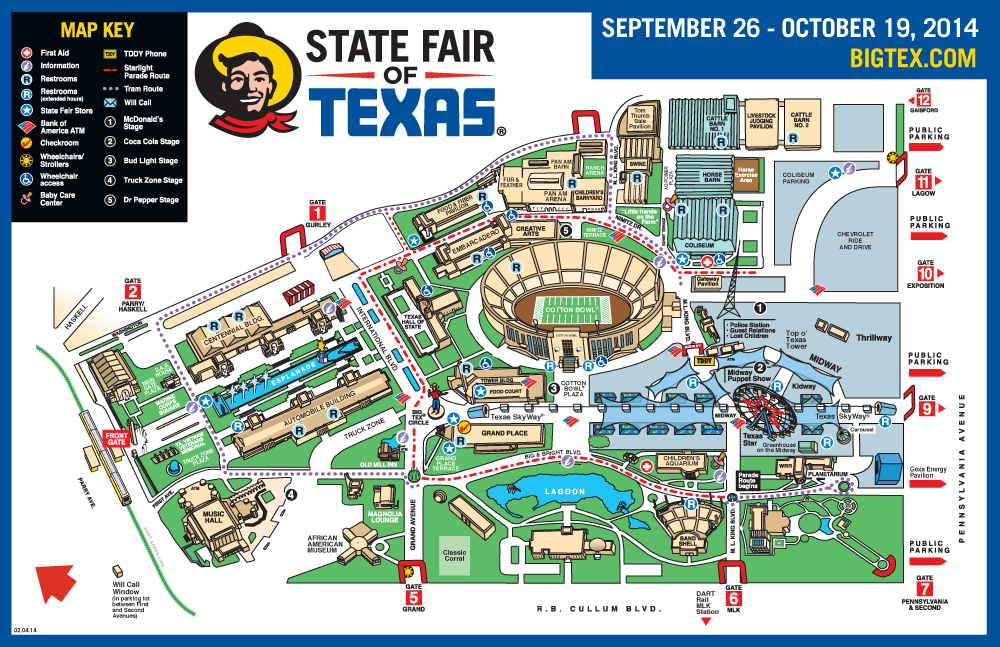 texas state fair map Business Ideas 2013 Texas State Fair Parking Map texas state fair map