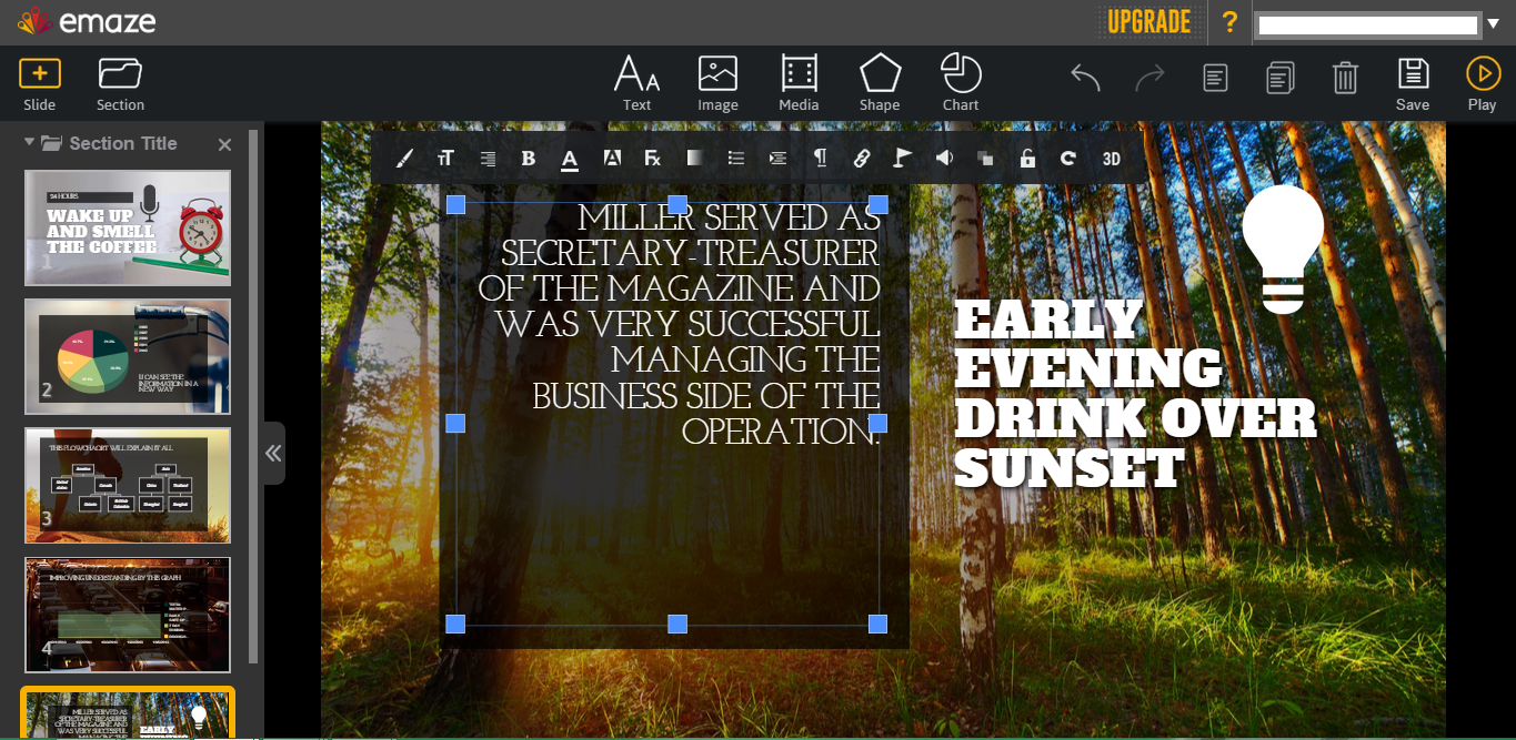 Untitled at emaze presentation