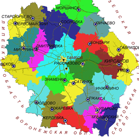 Карта ртрс рф тамбовская область