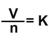 Resultado de imagen para ley avogadro formula