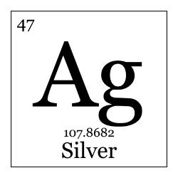 periodic symbol of gold on Symbol silver emaze Silver Element