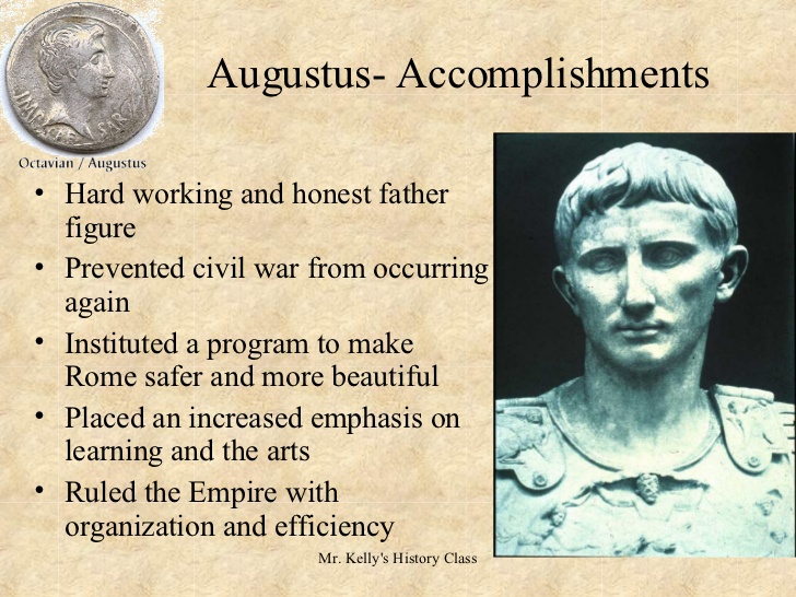 a history and achievements of augustus octavian a roman emperor What were some accomplishments of augustus caesar a: expanding the roman empire and eventually became a dictator of accomplishments of augustus. a history and achievements of augustus octavian a roman emperor What were some accomplishments of augustus caesar a: expanding the roman empire and eventually became a dictator of accomplishments of augustus.