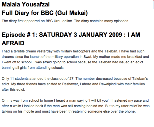 I am Malala - LCSCLiteracyConnections