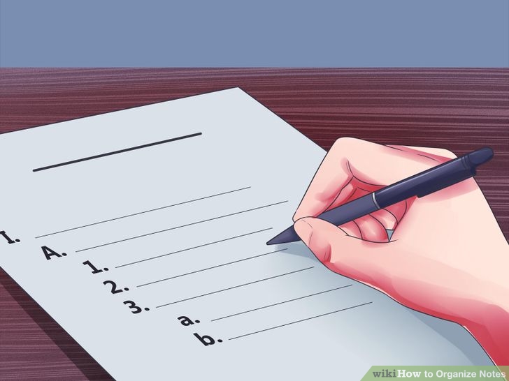 Your note. How to organize Notes on research.