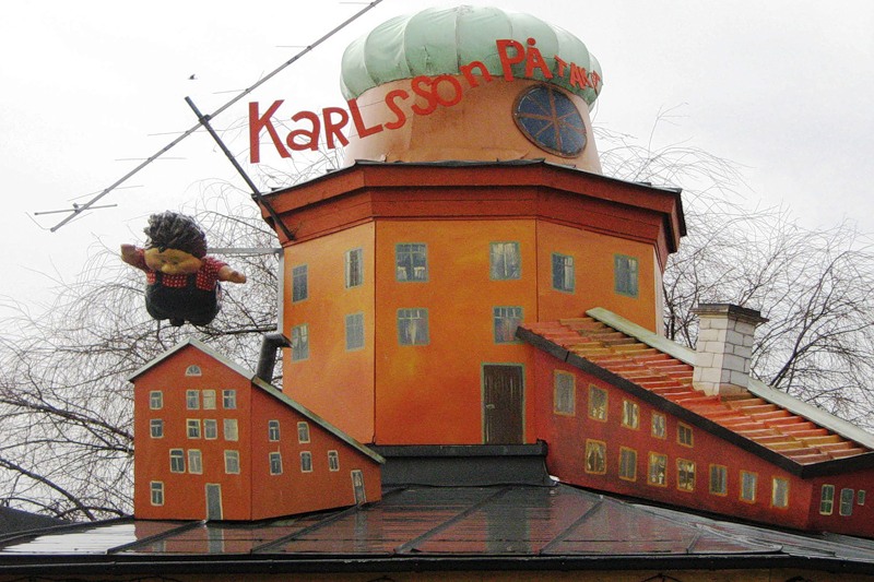 Крыша где живет карлсон. Швеция музей Карлсона. Дом музей Карлсона в Стокгольме.