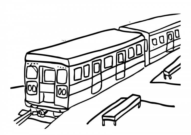 Malvorlage u bahn information