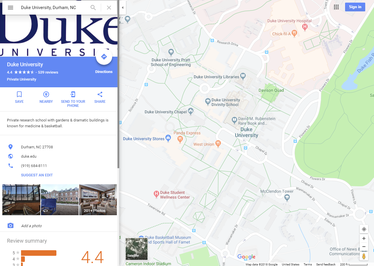 Duke University at emaze Presentation