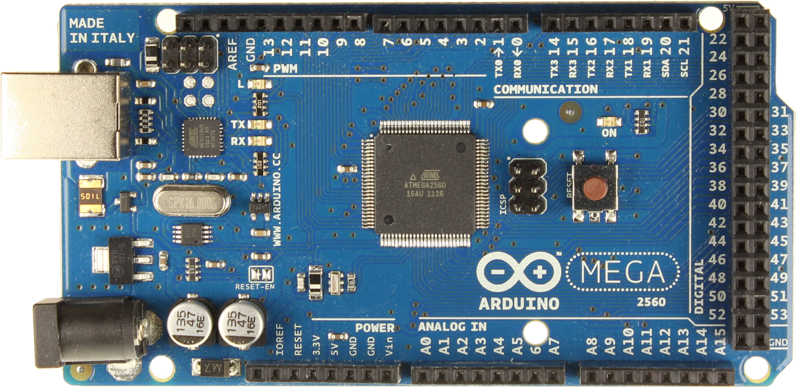 arduino mega 2560 board pinout