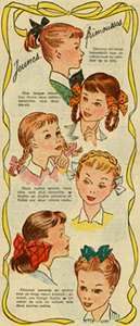 50s little girl hair