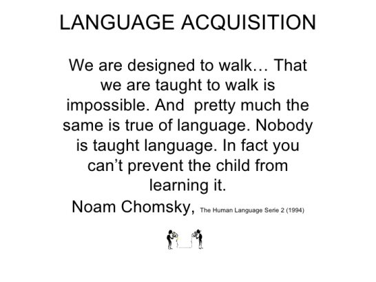 language acquisition theory chomsky