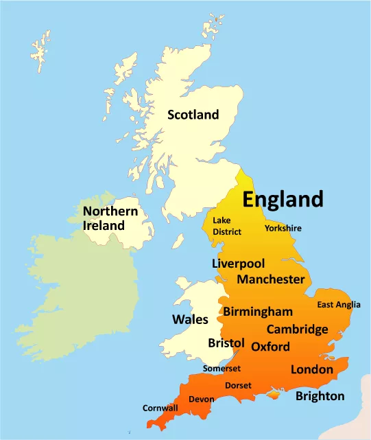 Англия северная европа. England on the Map of uk. England карта. England на карте Великобритании. Соединенное королевство Великобритании карта.