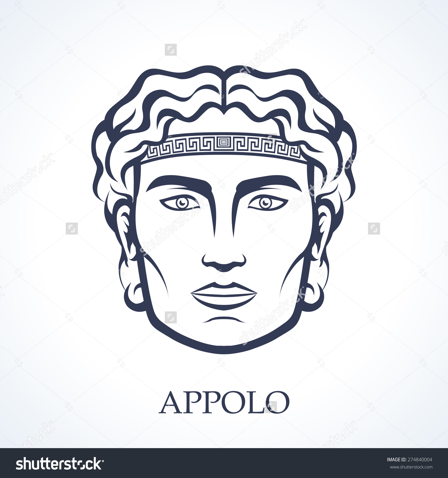 Логотип лицо Аполлона