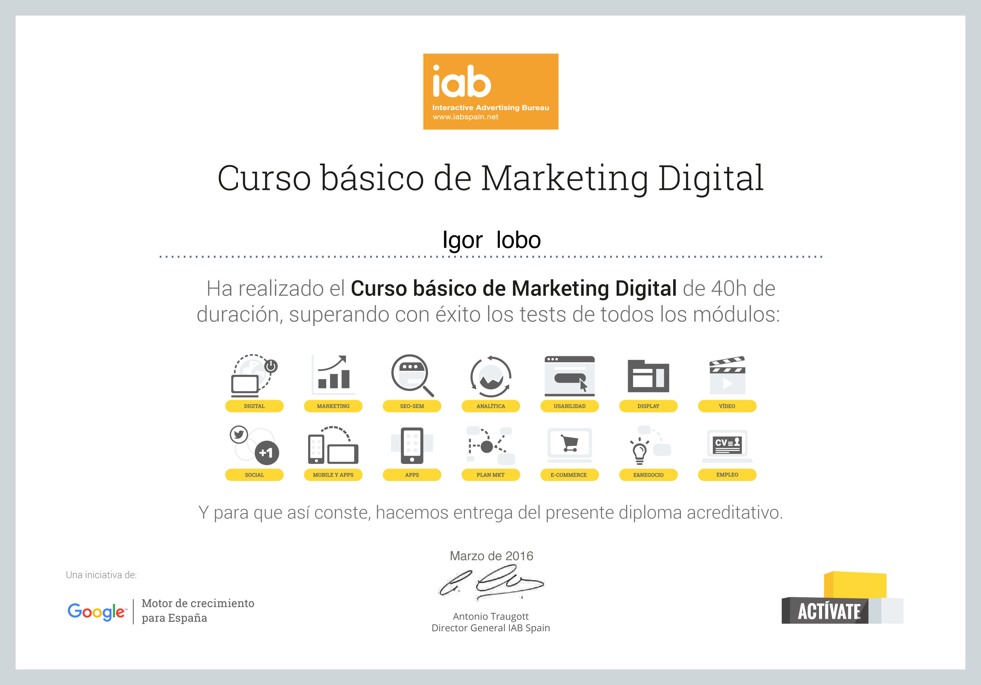 Estrategia WEB- Google e Cti