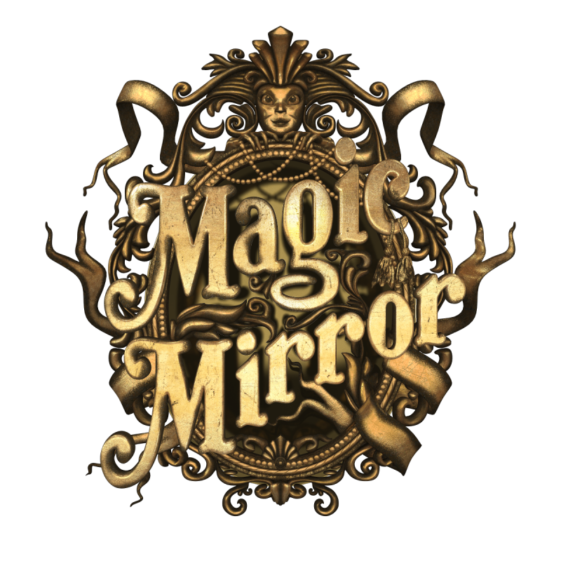 Mirror text. Magic mirror логотип.