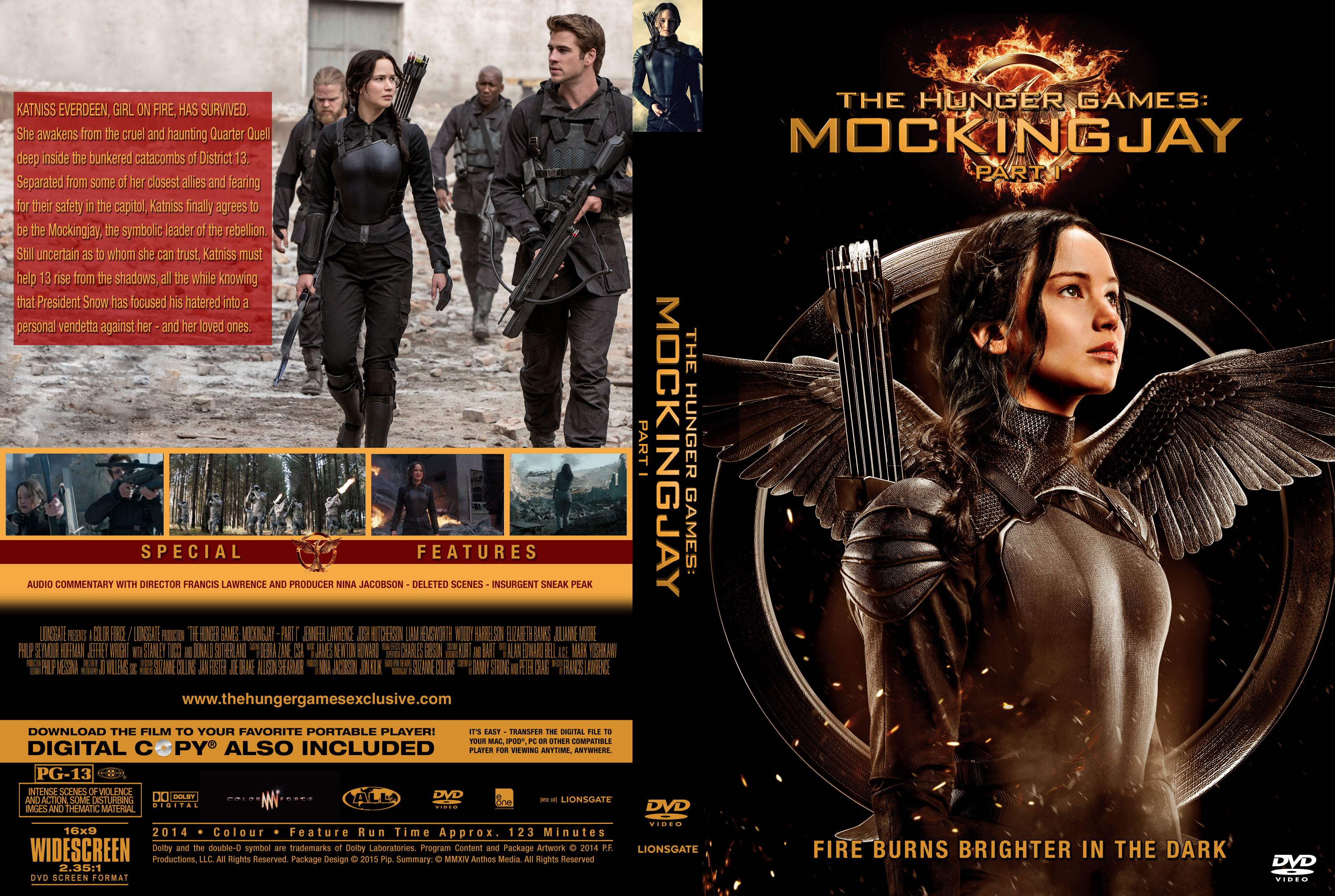 Не жди голодные. The Hunger games: Mockingjay — Part 1 2014 Постер.
