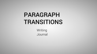 Paragraph Transitions at emaze Presentation