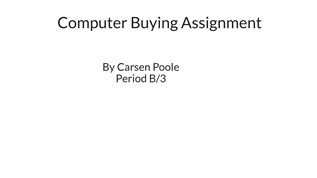computer buying assignment