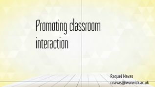 Promoting classroom interaction at emaze Presentation