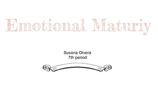 Emotional Maturity at emaze Presentation