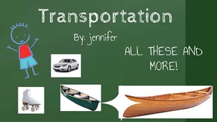 Ways of Transportation at emaze Presentation