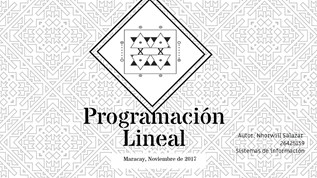 Programación Lineal at emaze Presentation