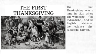 The First Thanksgiving at emaze Presentation