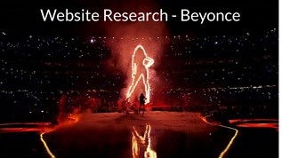 Beyonce Website at emaze Presentation