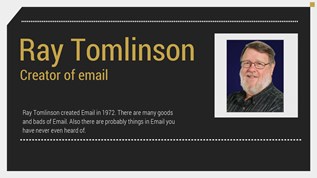 History of Email at emaze Presentation
