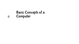 Concepts of a Computer at emaze Presentation