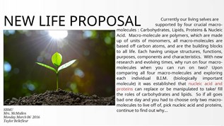 New Life Proposal (SBI4U) at emaze Presentation