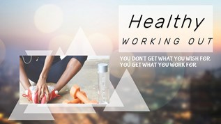 Healthy WORKING OUT at emaze Presentation