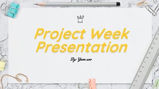 Project Week Presentation at emaze Presentation