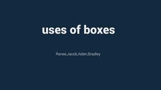 Box Uses at emaze Presentation