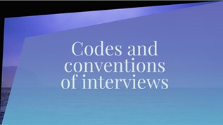 Codes and conventions of interviews at emaze Presentation
