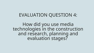 EVALUATION QUESTION 4 at emaze Presentation