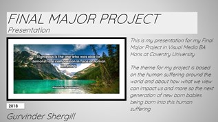 Final Major Project Presentation at emaze Presentation