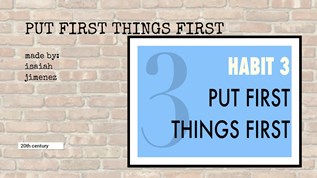 put first things first at emaze Presentation