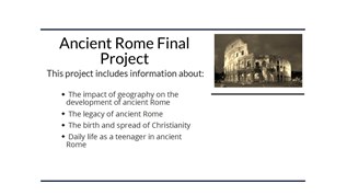 Ancient Rome Final Project at emaze Presentation